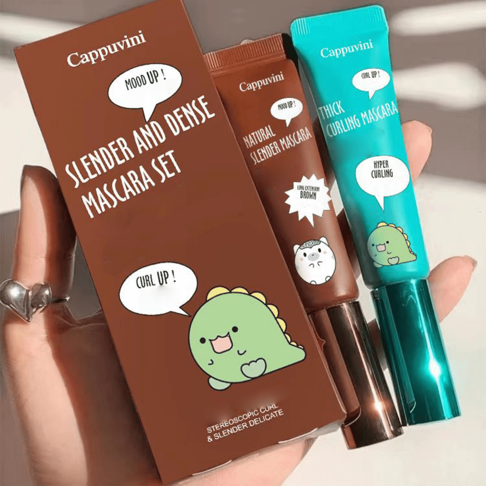 Женская водостойкая тушь для ресниц черный и коричневый с маленькой мягкой щеткой