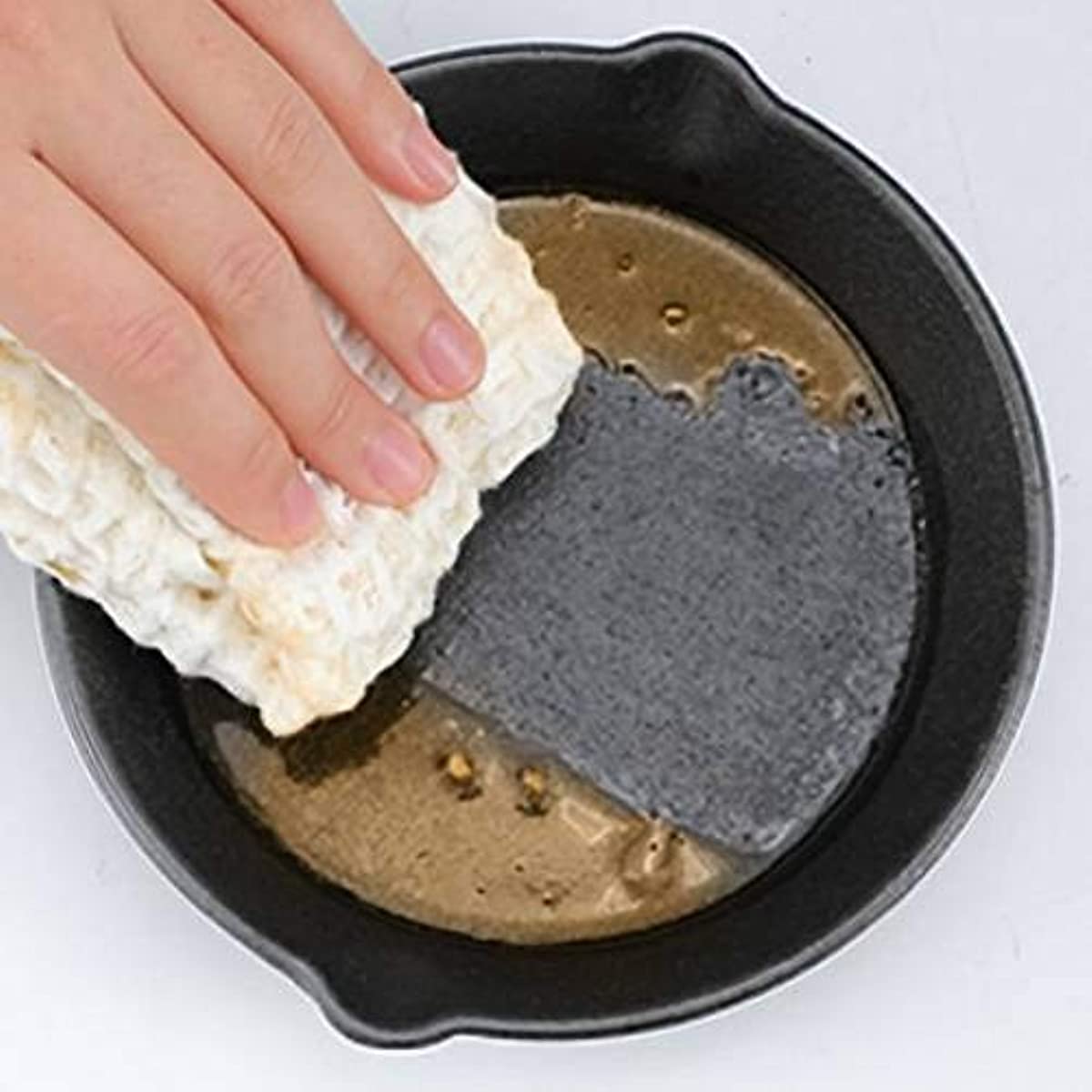 Cast Iron Frying Pan 15.24 cm with Drip Nozzle for Camping Indoor Outdoor Cooking