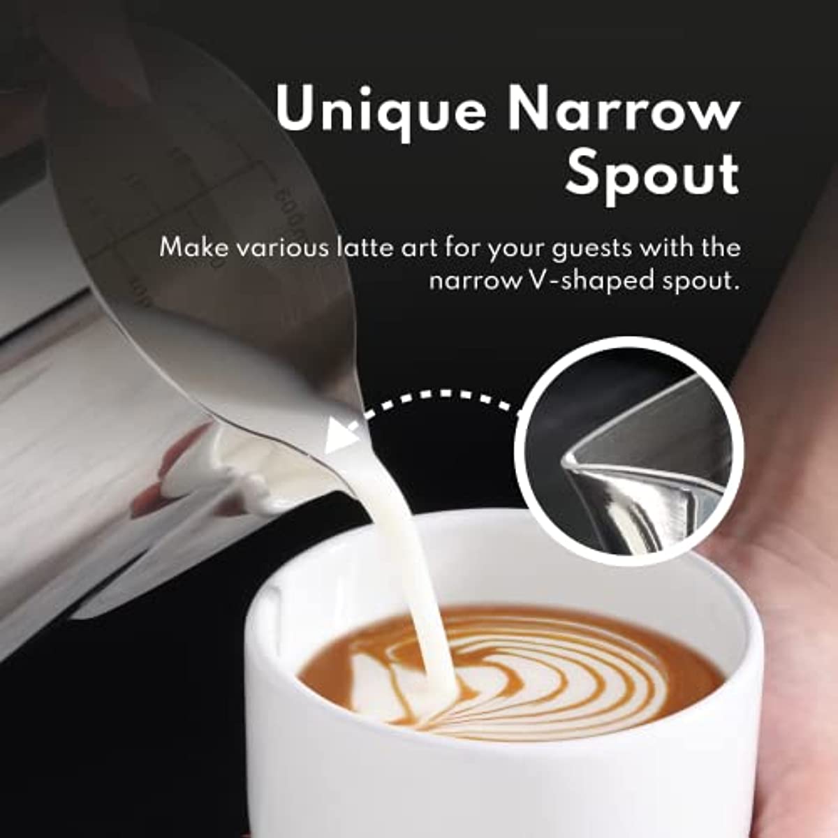 12oz 20oz Edelstahl Silliq Qo'lqop Choy va Latte Barista Asbobi uchun