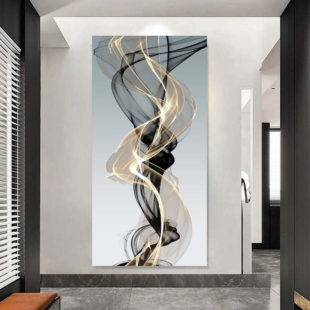 Abstract Ribbon Canvas Wall Art Modern Landscape Framedless Indoor Home Office Decor