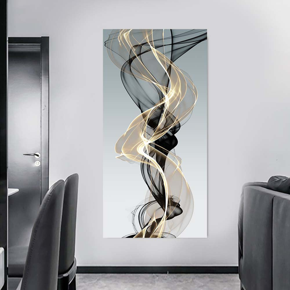 Abstract Ribbon Canvas Wall Art Modern Landscape Framedless Indoor Home Office Decor