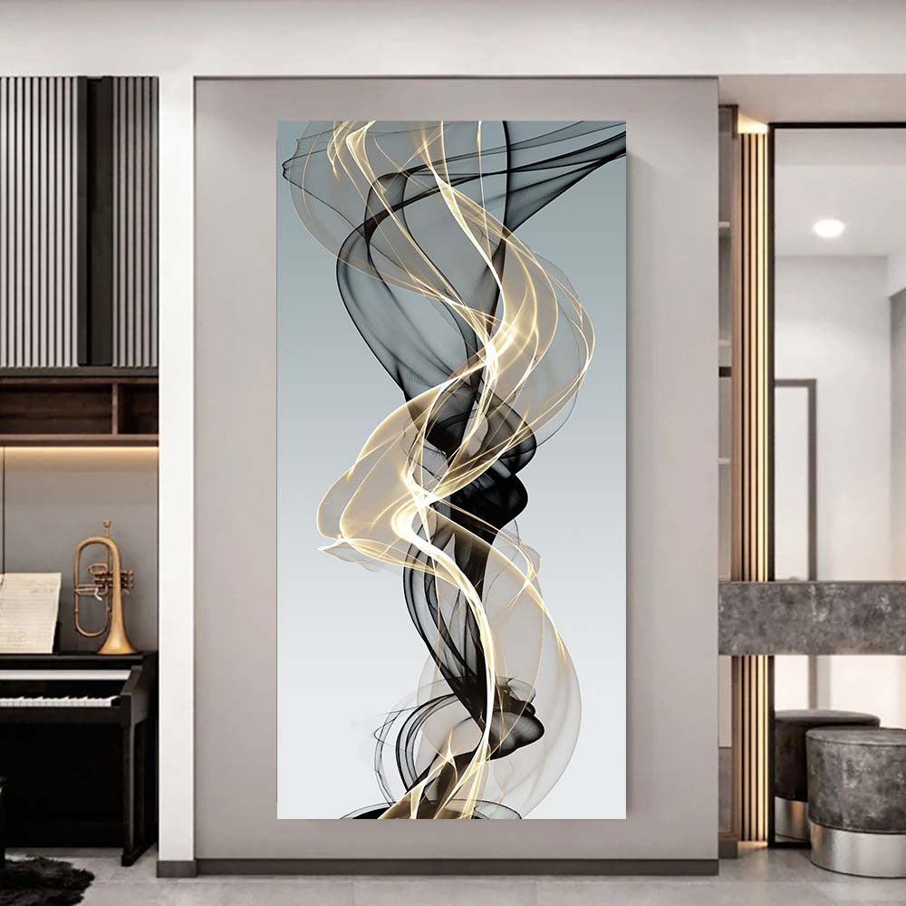 Abstract Ribbon Canvas Wall Art Modern Landscape Framedless Indoor Home Office Decor