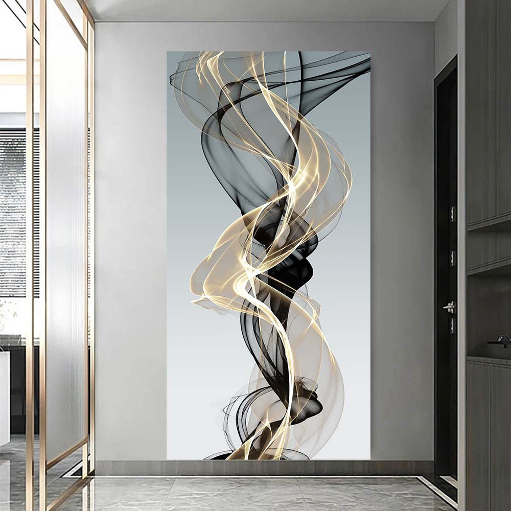 Abstract Ribbon Canvas Wall Art Modern Landscape Framedless Indoor Home Office Decor