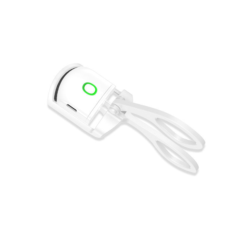 Electric Eyelash Curler USB Rechargeable Fast Heating Long-Lasting Curl Digital Display White