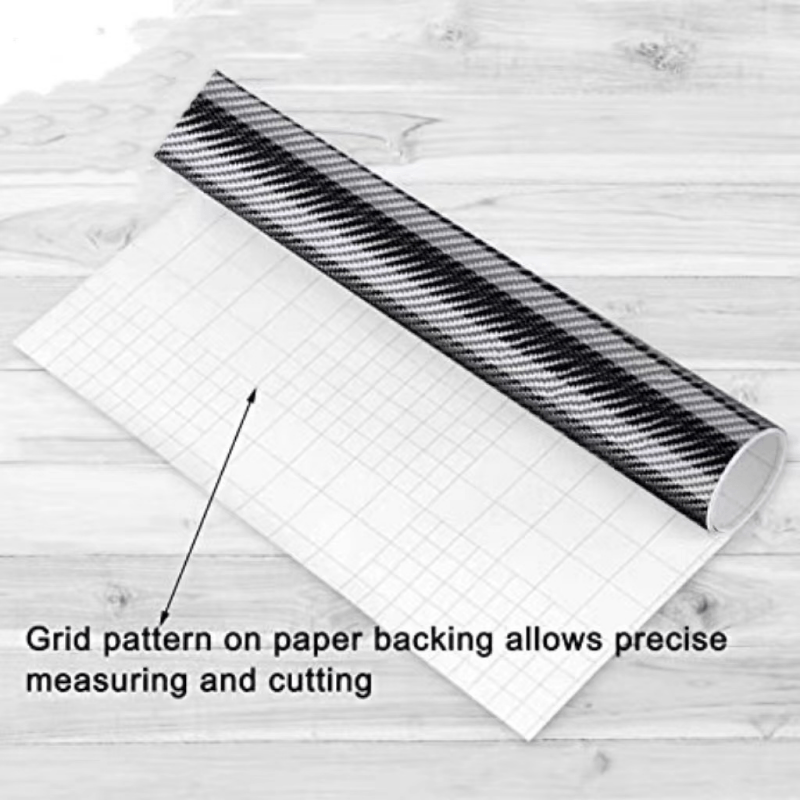 Motorcycle Carbon Fiber Sticker Waterproof Glossy Vinyl Decal Roll Multi Size