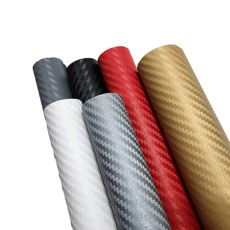 Película de vinilo de fibra de carbono 3D impermeable para envolver, pegatina para coche, decoración de motocicleta 30x127cm