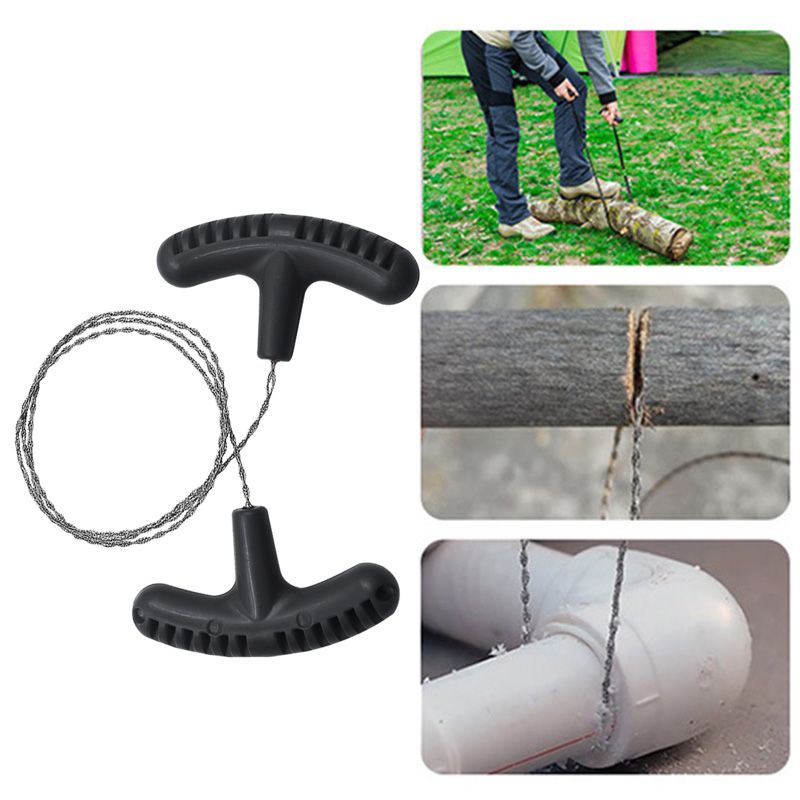 Stainless Steel Hand-Pulled Wire Rope Tool Multi-Purpose Pocket Saw Survival Equipment