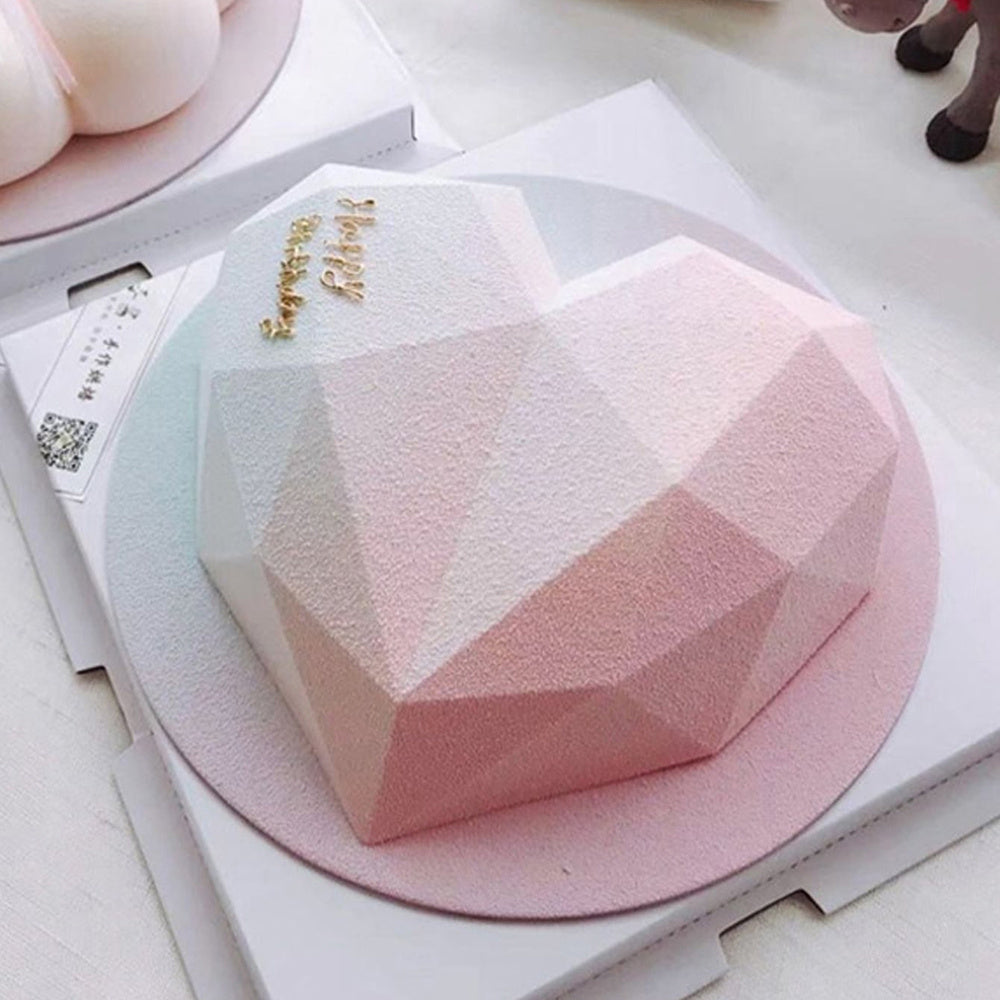 Silicone Heart-Shaped Baking Mold Non-Stick Flexible for Desserts Cakes