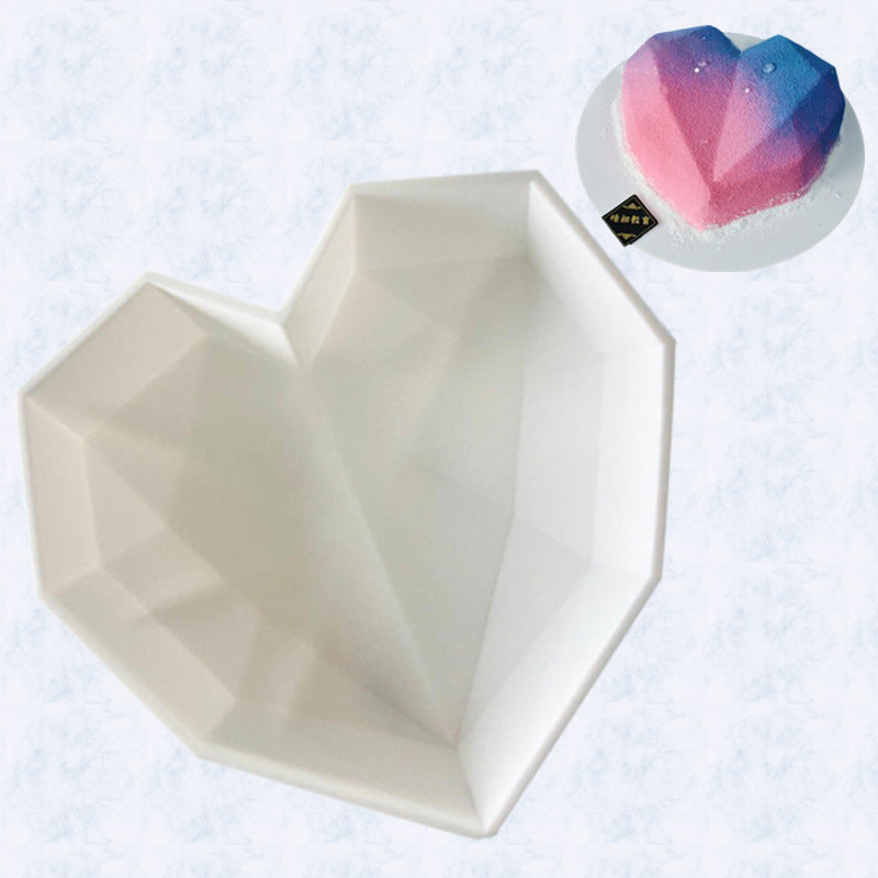 Silicone Heart-Shaped Baking Mold Non-Stick Flexible for Desserts Cakes