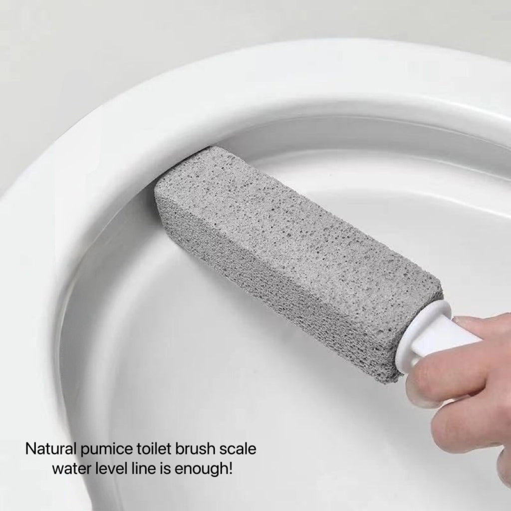 Toilet Cleaner Stone with Handle Pump for Removing Scale Rust and Stains