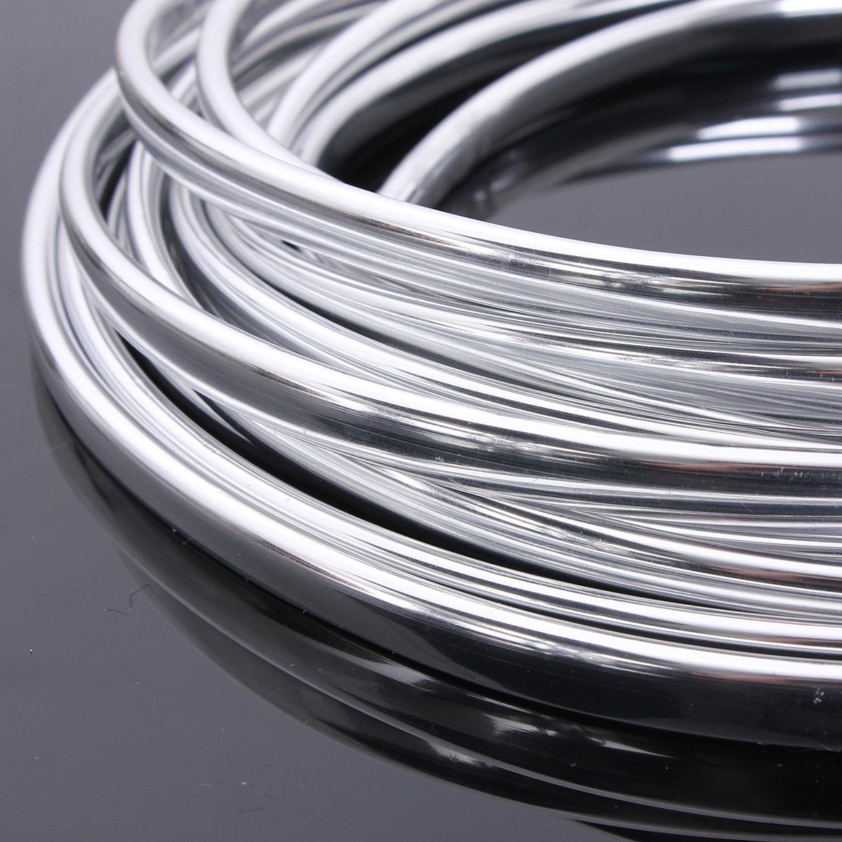 Car Door Chrome Molding Trim Strip Edge Scratch Guard Protector Roll 6m