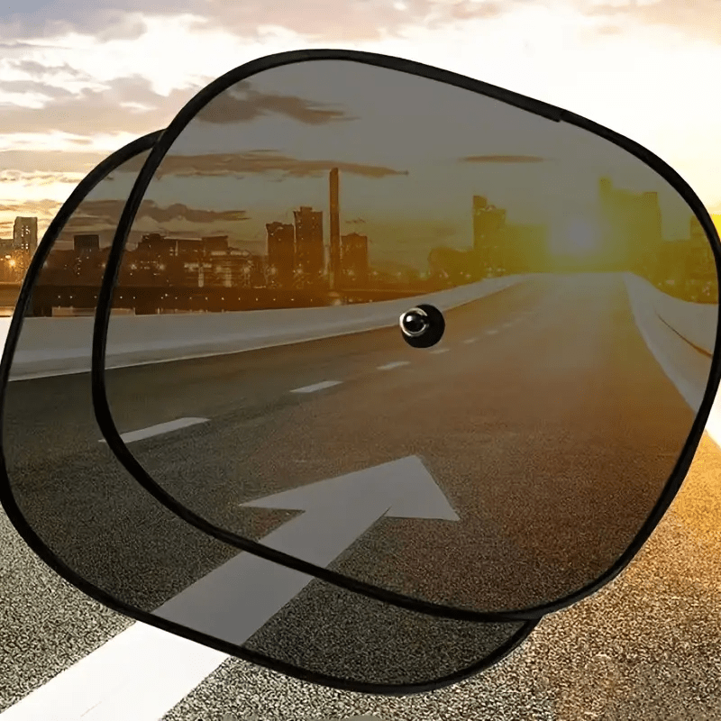 Авто-зонт солнцезащитный УФ-защита присоска теплоизоляция внутренняя штора блок 2 шт.