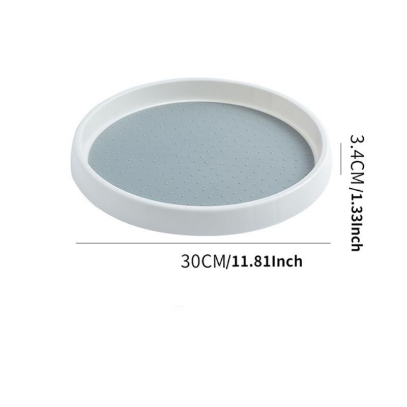 Multi-Functional 360° Rotating Spice Rack Organizer with Anti-Sliding Tray