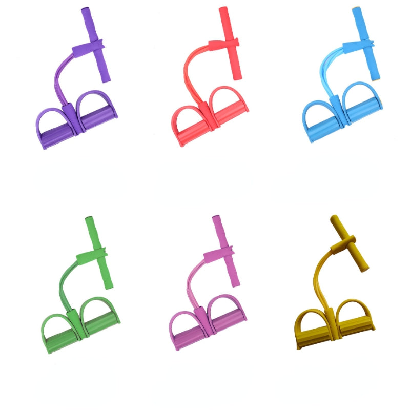 Премиум резинки для сопротивления с 4 трубками для полноценной тренировки всего тела дома. Улучшайте силу, гибкость и прорабатывайте мышцы живота. Прочные, портативные, экономящие место фитнес-решения.