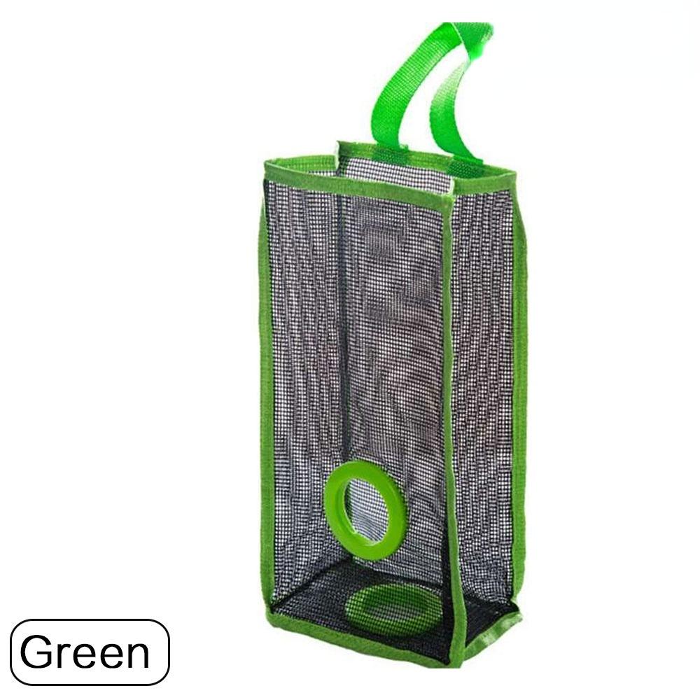 Hanging Mesh Dispenser for Trash Bags Reusable Kitchen Organizer