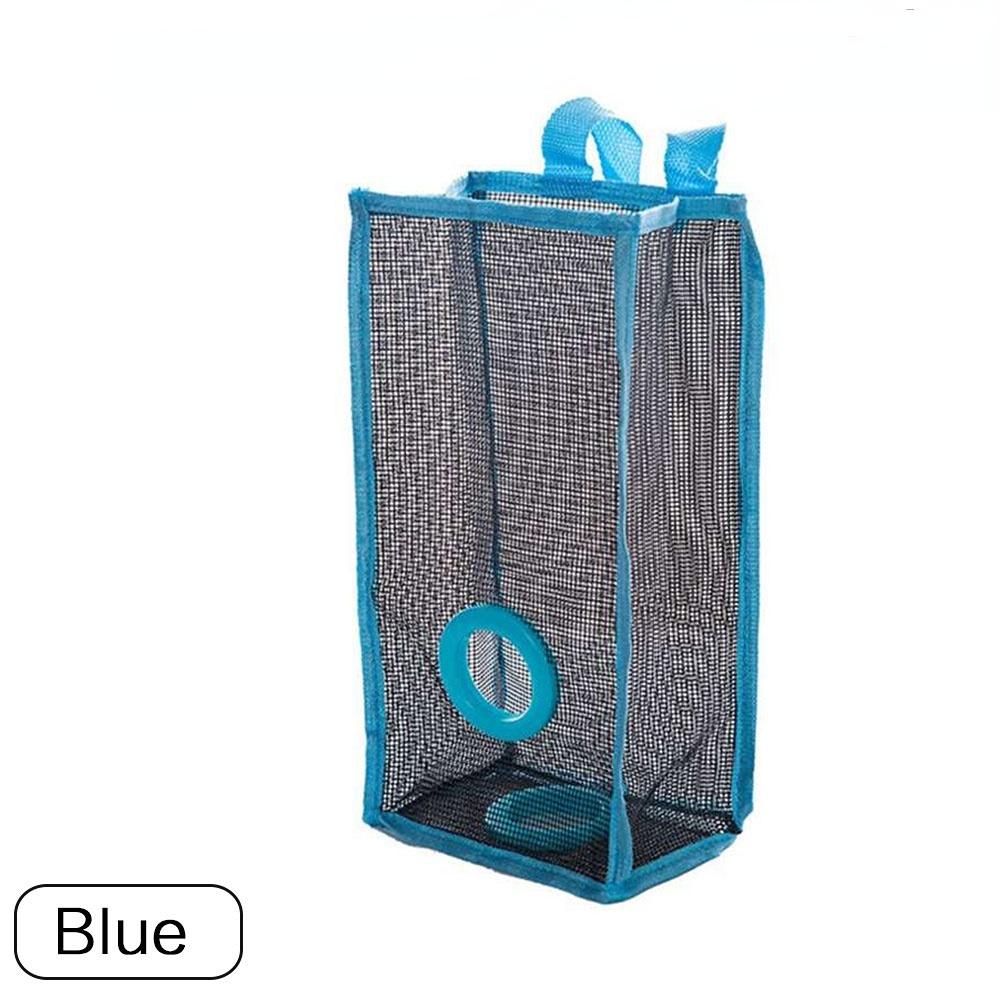 Hanging Mesh Dispenser for Trash Bags Reusable Kitchen Organizer