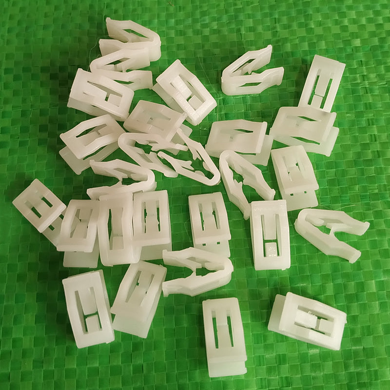 20pcs White Plastic Car Dashboard Fasteners Clips Rivets Automotive Trim