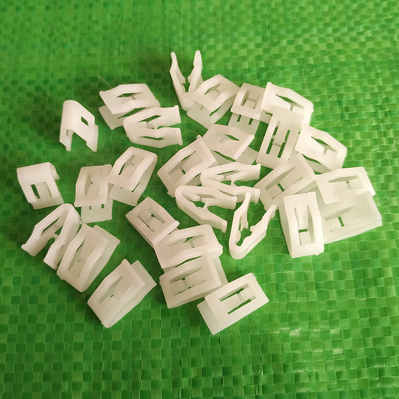 20pcs White Plastic Car Dashboard Fasteners Clips Rivets Automotive Trim