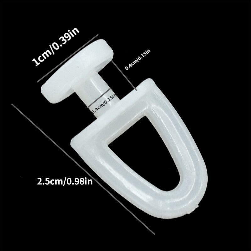 Plastic Curtain Track Rollers for Home Window Curtains 20 Pack