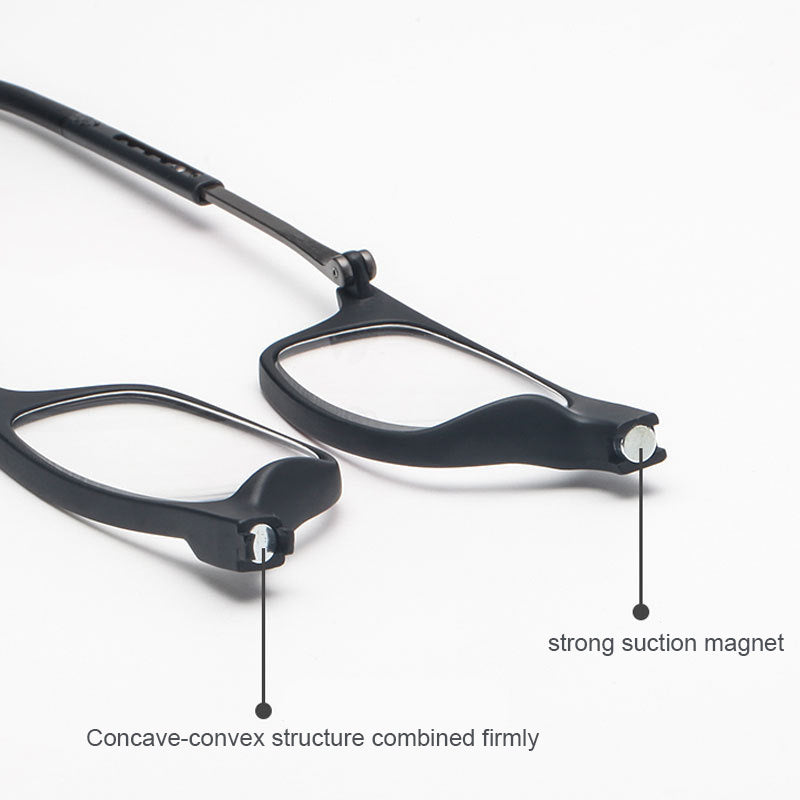 Magnetic Reading Glasses with Adjustable Neck Lanyard for Men and Women
