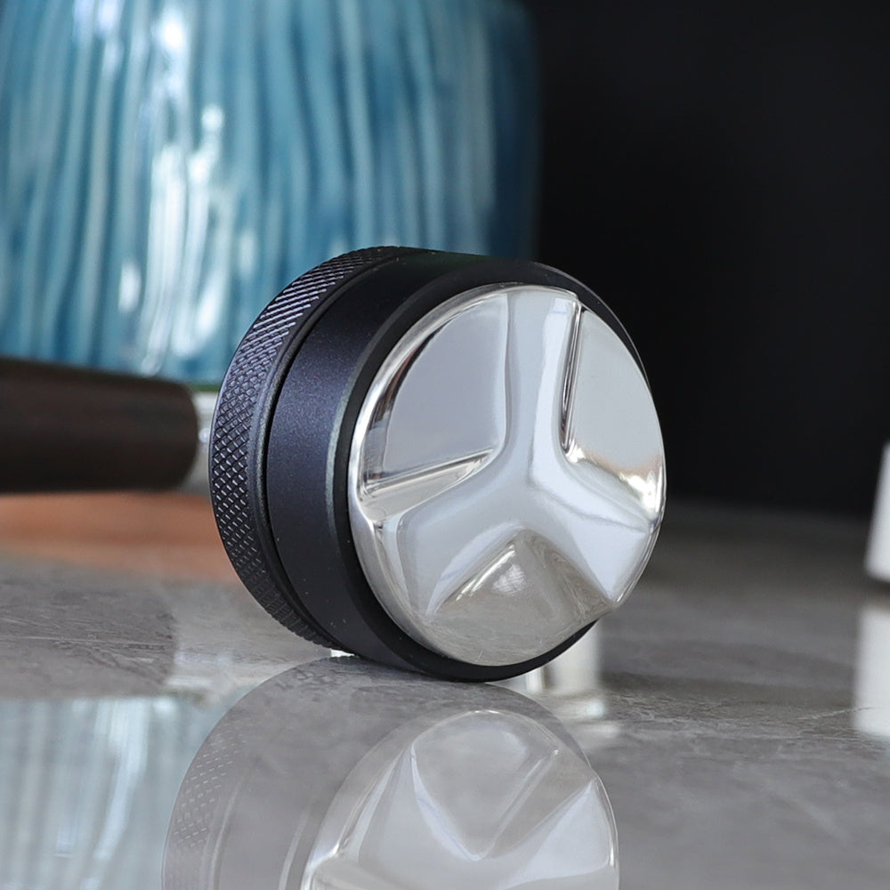 Tamper ajustable de acero inoxidable para portafiltros de 51/53/58mm