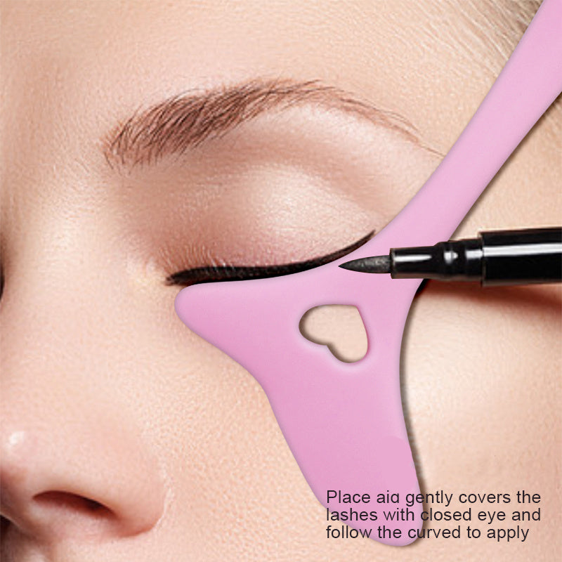 Women's Silicone Winged Eyeliner Stencil Kit for Precise Makeup