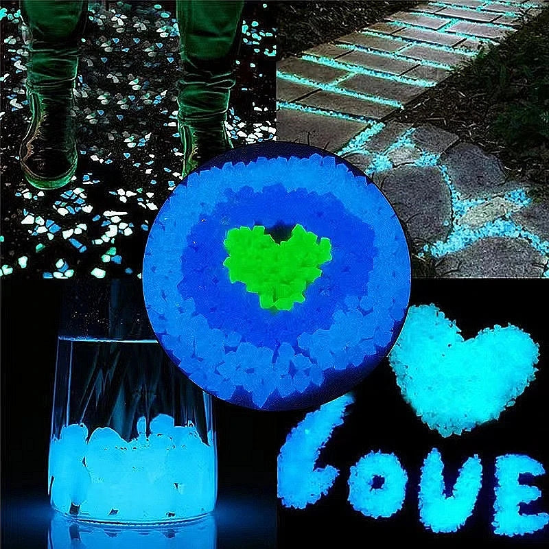 Glow-in-the-Dark Decorative Pebbles for Fish Tanks and Aquariums