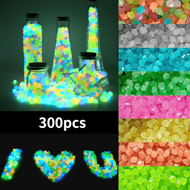 Glow-in-the-Dark Decorative Pebbles for Fish Tanks and Aquariums