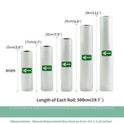 Rollos y bolsas selladoras de vacío duraderos, de grado alimenticio, para mantener la frescura, con envoltorio engrosado