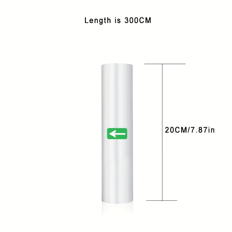 Food-Grade Vacuum Sealer Bags 1 or 2 Pack Rolls for Food Preservation