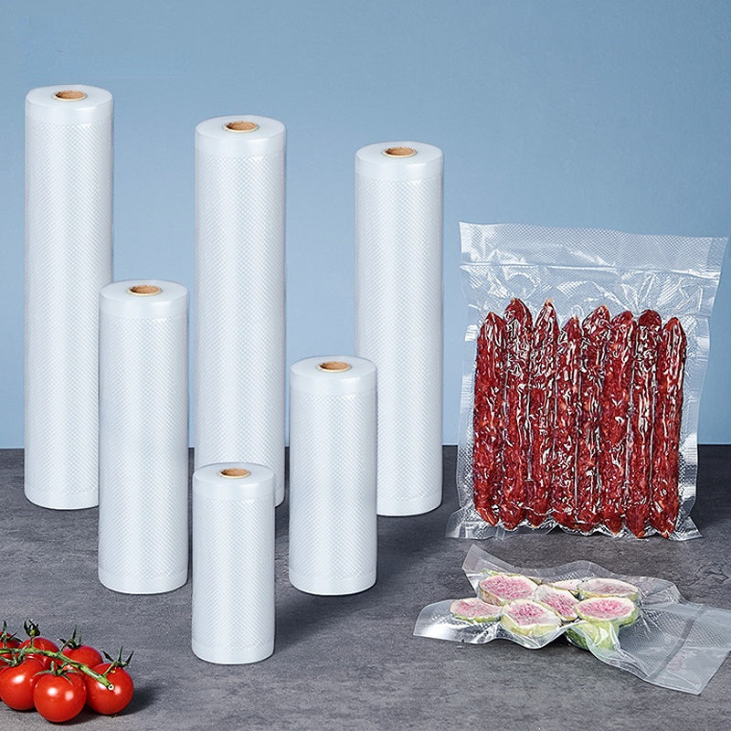 Food-Grade Vacuum Sealer Bags 1 or 2 Pack Rolls for Food Preservation