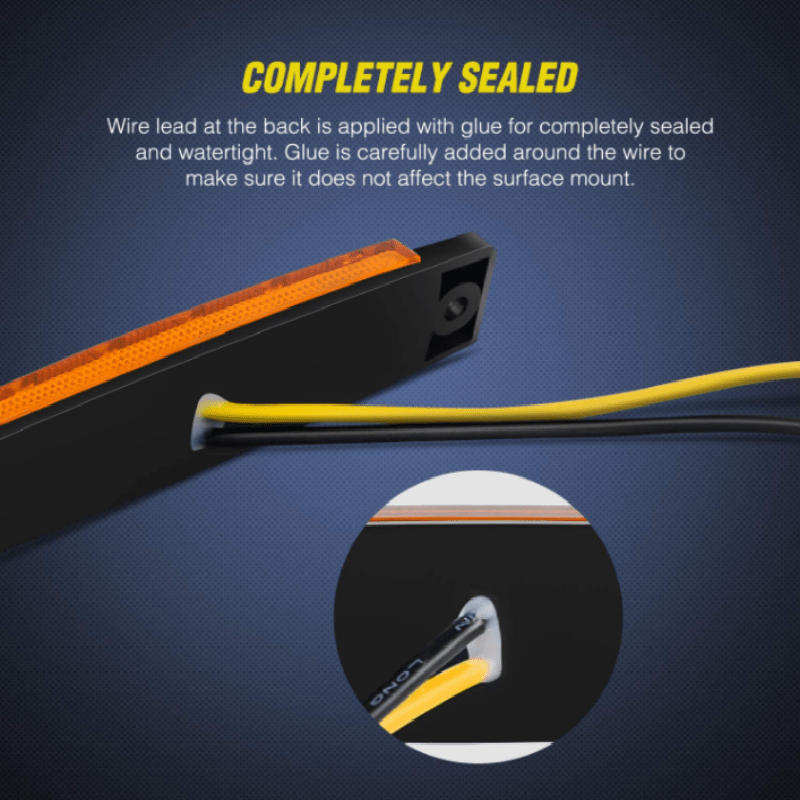 8PCS 6-LED Neon Rock Light Bars for Buses Boats Trucks RVs with Bright 12V