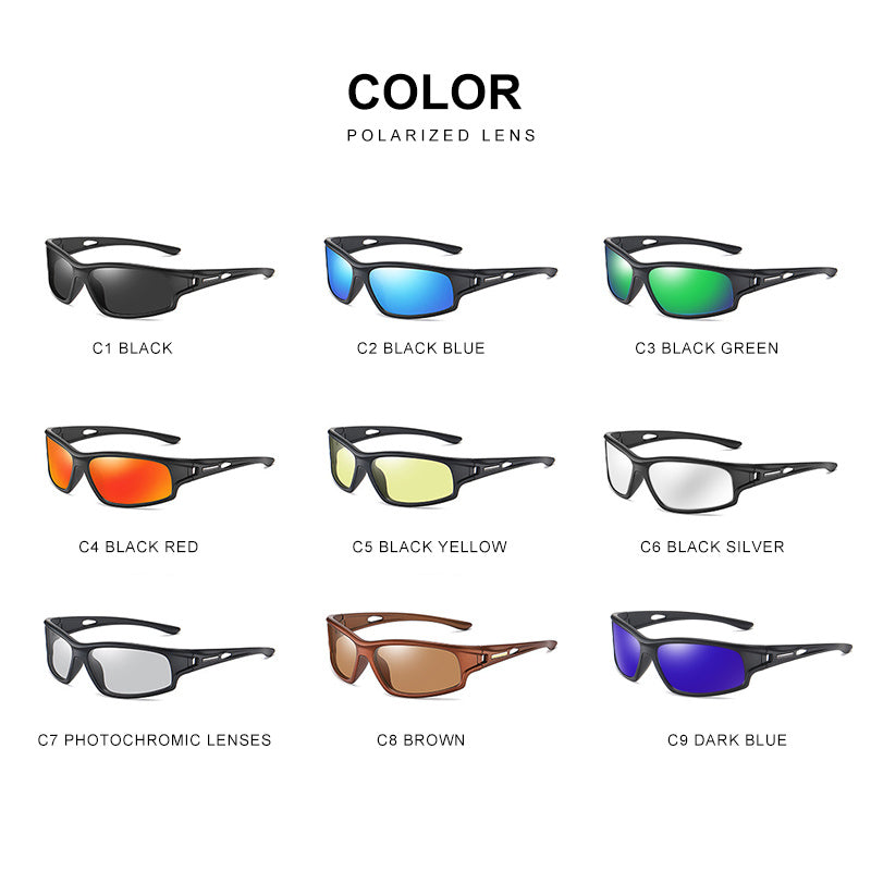 Unbreakable Polarized Men's Sports Sunglasses for Cycling Fishing Driving UV Protection