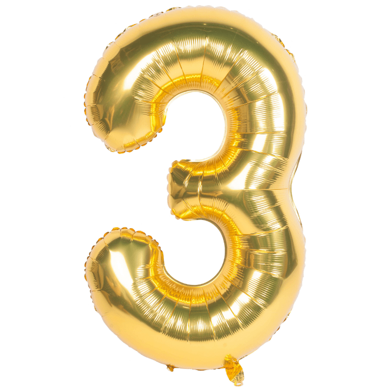 40-Inch Gold Number 40 Helium Foil Balloon for Birthday Party Decorations