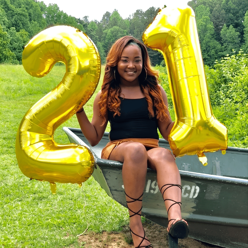 40-Inch Gold Number 40 Helium Foil Balloon for Birthday Party Decorations