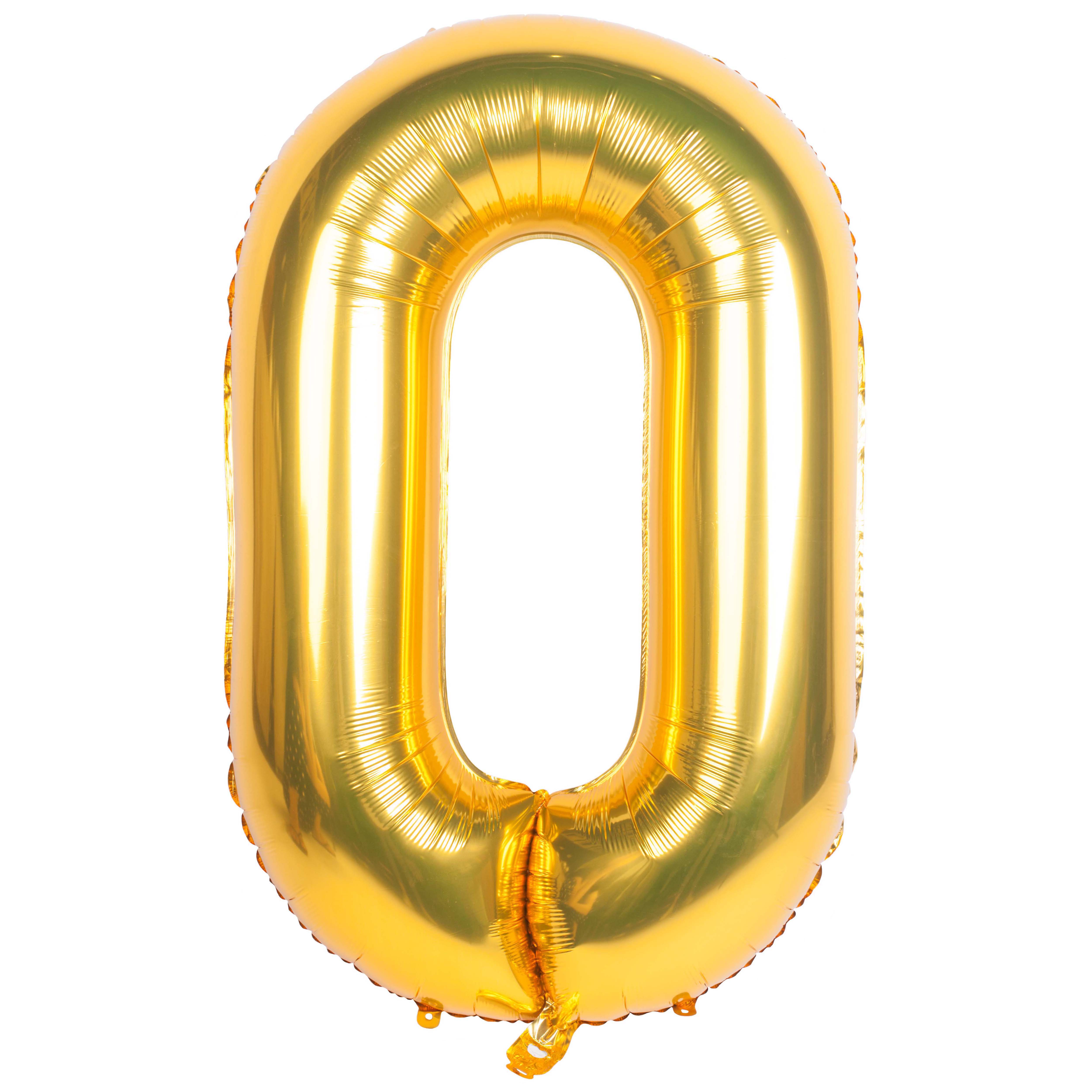 40-Inch Gold Number 40 Helium Foil Balloon for Birthday Party Decorations