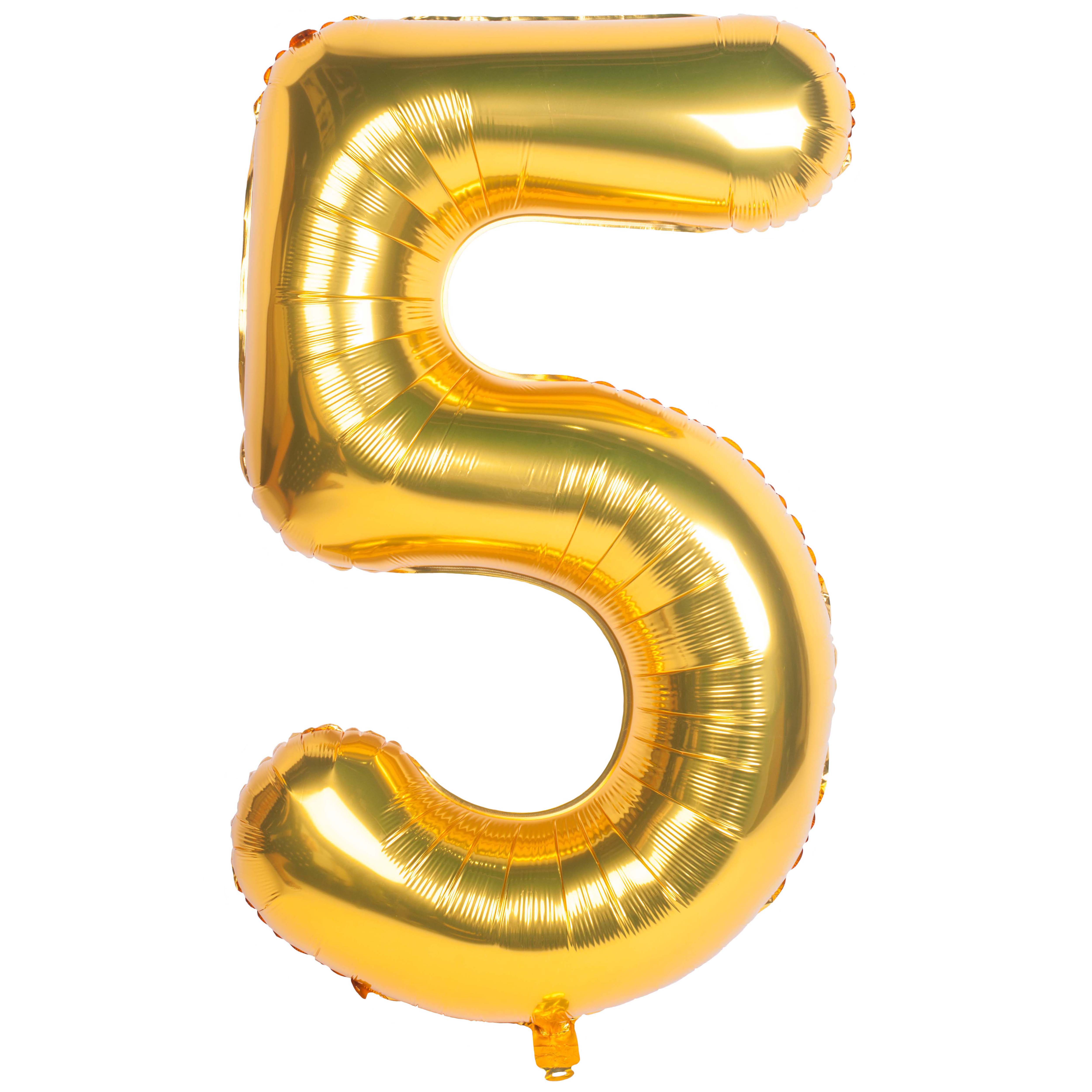 40-Inch Gold Number 40 Helium Foil Balloon for Birthday Party Decorations