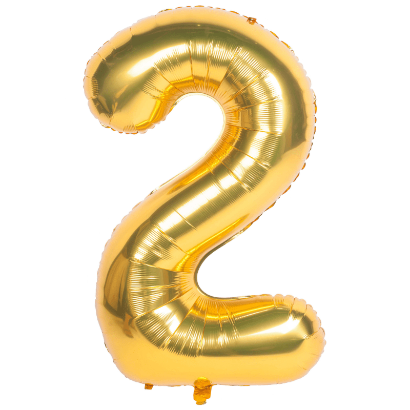 40-Inch Gold Number 40 Helium Foil Balloon for Birthday Party Decorations