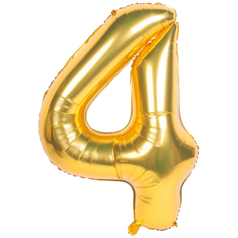 40-Inch Gold Number 40 Helium Foil Balloon for Birthday Party Decorations