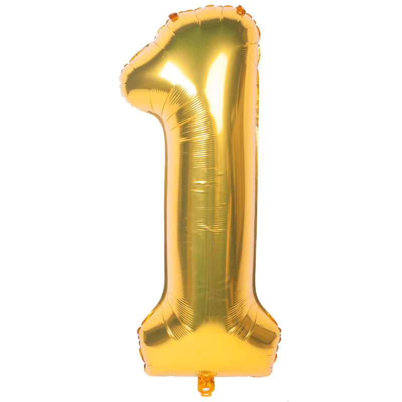 40-Inch Gold Number 40 Helium Foil Balloon for Birthday Party Decorations