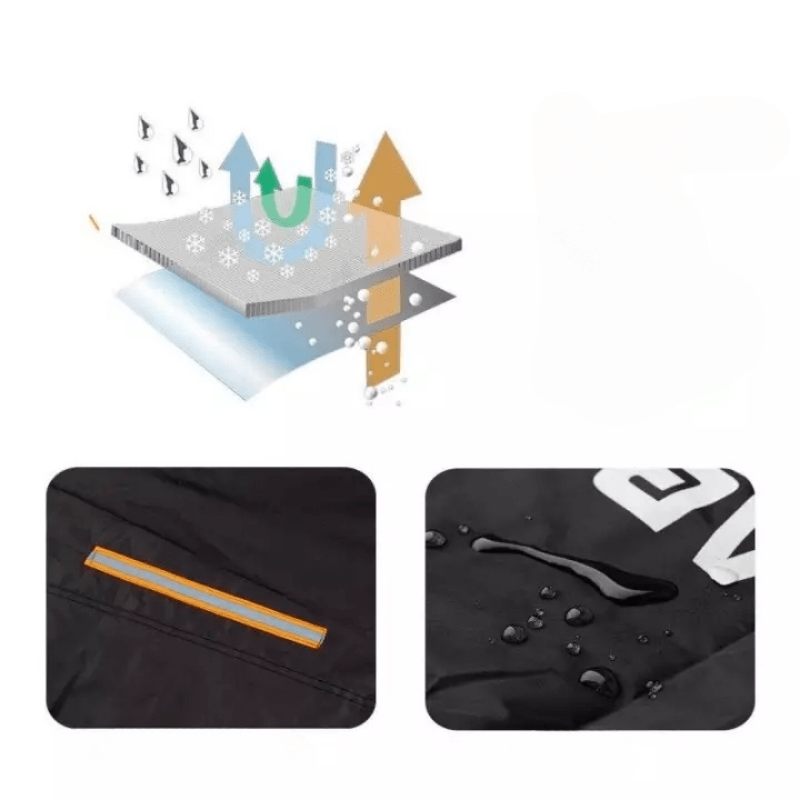 Motorcycle Protective Cover Fabric Large Bike Shield Weather-Resistant