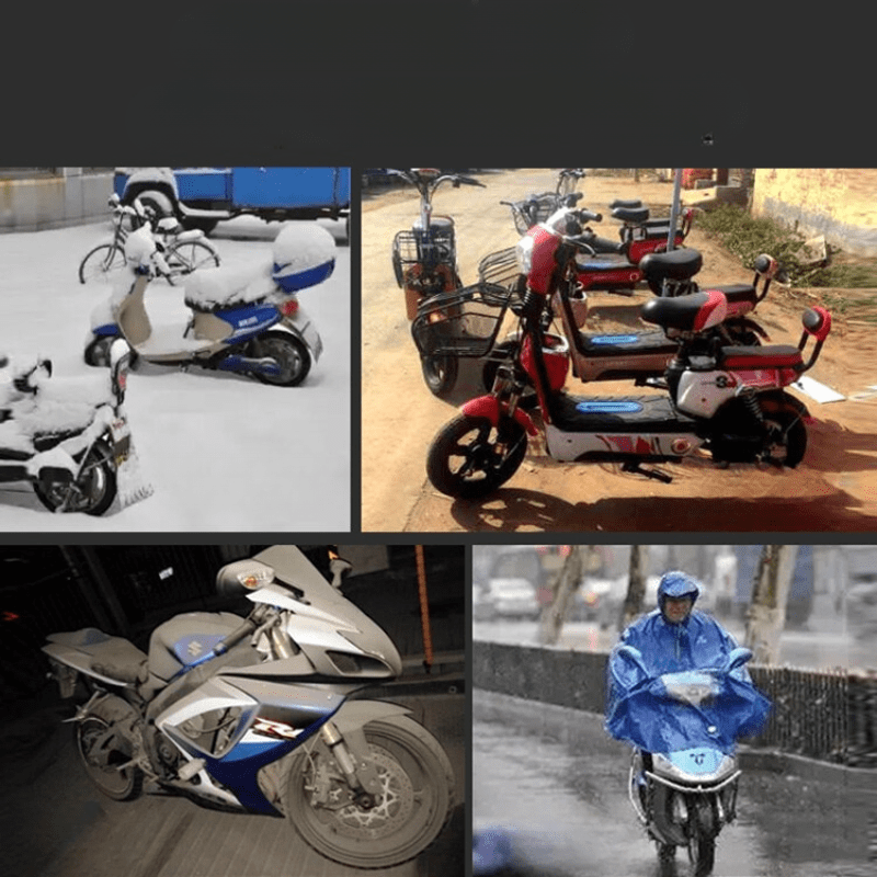 Motorcycle Protective Cover Fabric Large Bike Shield Weather-Resistant