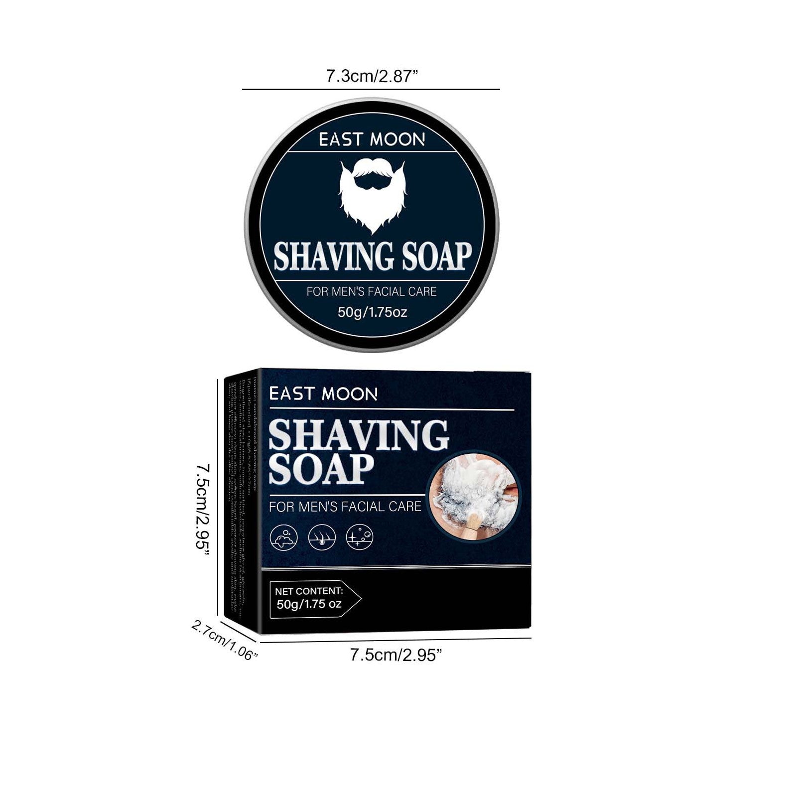 Мужское мыло для бритья, мягкая пена для бороды, богатый и гладкий уход за лицом