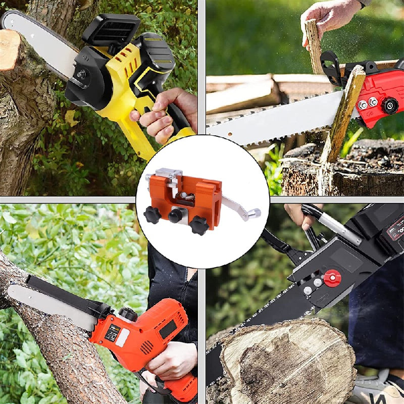 Chainsaw Sharpening Kit Portable Electric Hand Crank File Sharpener Accessories