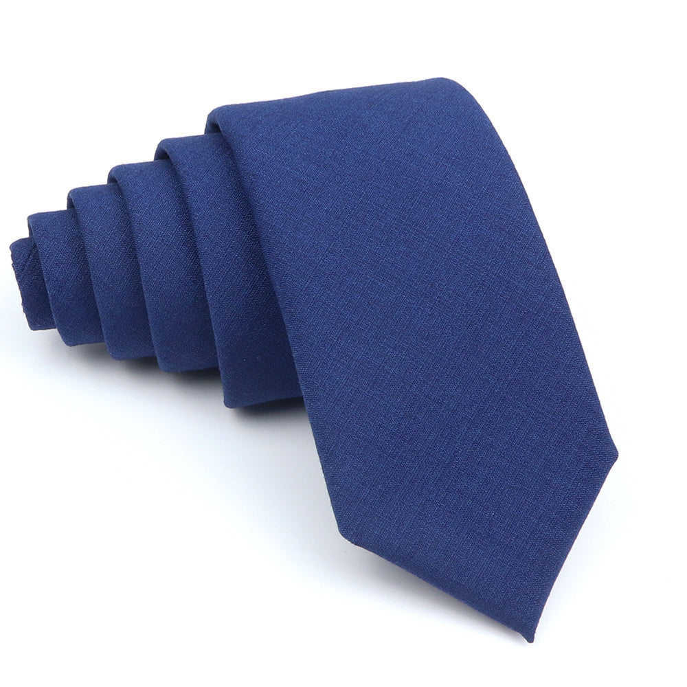 Men's Solid Color Tie 6cm Wide Formal Fashion Accessory