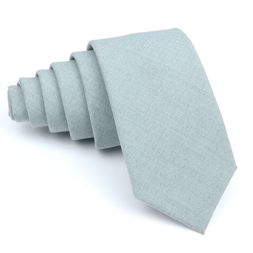 Men's Solid Color Tie 6cm Wide Formal Fashion Accessory