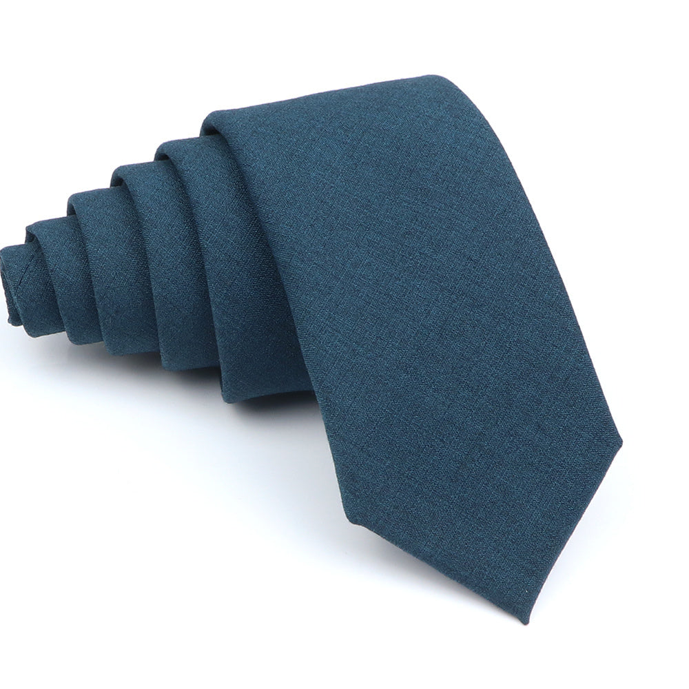 Men's Solid Color Tie 6cm Wide Formal Fashion Accessory