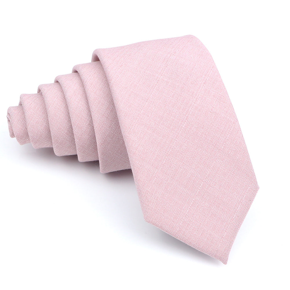 Men's Solid Color Tie 6cm Wide Formal Fashion Accessory