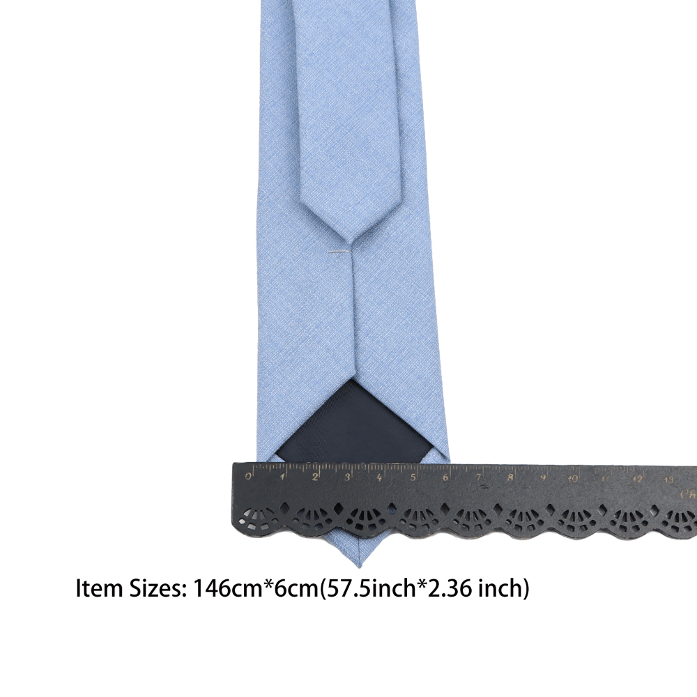 Men's Solid Color Tie 6cm Wide Formal Fashion Accessory