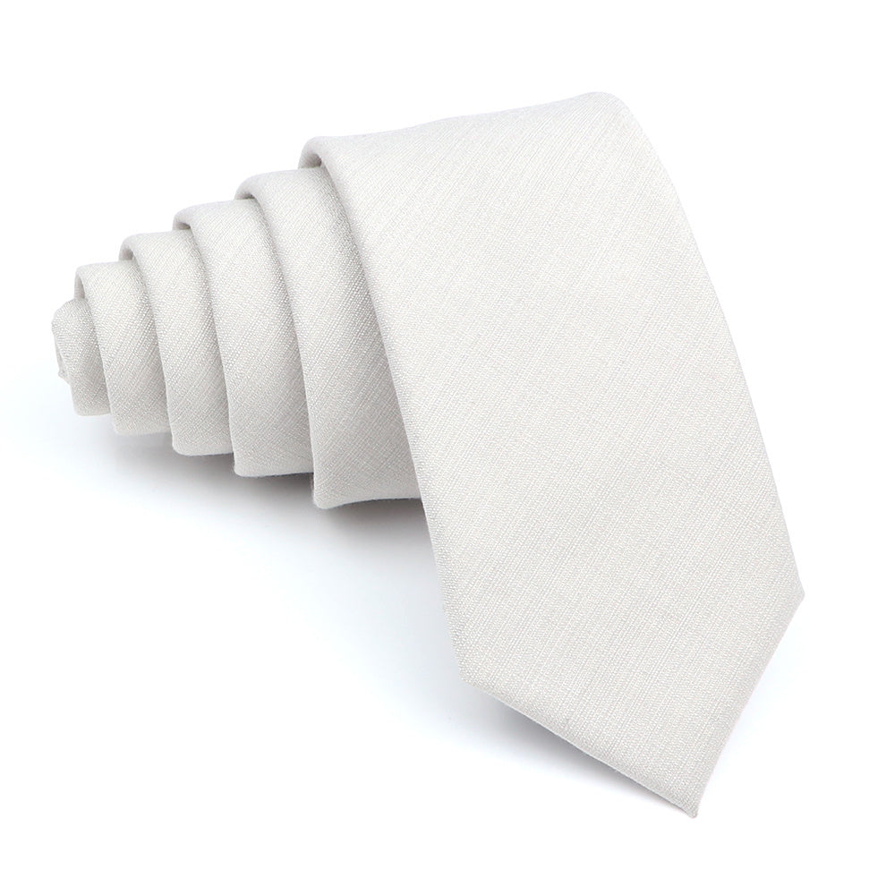 Men's Solid Color Tie 6cm Wide Formal Fashion Accessory